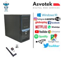 Pc Computador Asvotek Intel Core i5 4 Ger 8gb ssd 120 HD 500 Wind 10 Trial