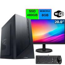 Pc Computador Completo Barato Intel I5 8gb Ssd 480gb Wifi