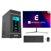 PC Computador Completo eFacini Intel Core i5 8GB Windows 11 Pro Kit sem Fio SSD 256GB Wi fi 6 sem fio Bluetooth 5.3 3ª Geração