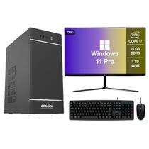 PC Computador Completo eFacini Intel Core i7 3ª Gen 16GB Windows 11 Pro SSD 1TB PC Computador Completo eFacini Intel Core i7 3ª Gen 16GB Windows 11 Pro SSD 1TB