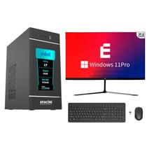 PC Computador Completo eFacini Intel Core i7 8GB Windows 11 Pro Kit sem Fio SSD 128GB Wi fi 6 sem fio Bluetooth 5.3