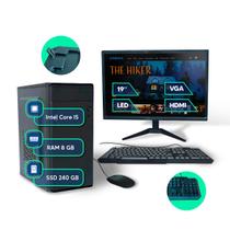 Pc Computador Completo Intel I5 8gb Ssd 240gb Monitor 19