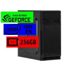 PC Computador CPU Gamer Geforce Intel Core I5, 16GB De Memória ram, SSD 256GB