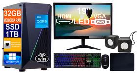 Pc Computador Cpu I5 6500 / Ssd 1TB M2 / 32GB Ddr4 / Fonte 500w + Monitor 19P + Teclado + Mouse