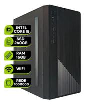 Pc Computador Cpu I5 Ssd 240gb 16 gb Ram Fonte 200w wifi