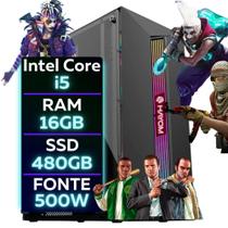 Pc Computador Cpu I5 + Ssd 480gb + 16gb Ram + Fonte 500w