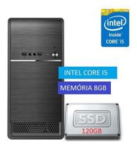 Pc Computador Cpu Intel Core I5 ssd 120gb, 8gb Memoria - marketpc