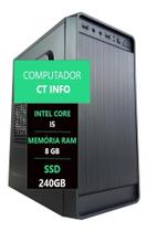 Pc Computador Cpu Intel Core I5 Ssd 240gb 8gb Memória Ram
