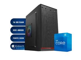 Pc Computador Cpu Intel Core I5 + Ssd 480gb + 16gb Ram - Windows 10