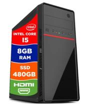 Pc Computador Cpu Intel Core I5 Ssd 480gb / 8 gb Memória Ram WINDWOS 10 PRO