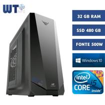 Pc Computador Cpu Intel I5 + Ssd 480gb + 32 gb + Fonte 500w - WTINFOEQUIPAMENTOS