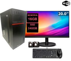 Pc Computador Desktop Completo Intel I5 16gb Ssd 240gb Wifi