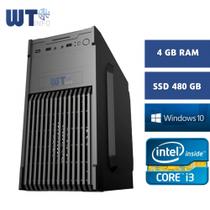Pc Computador Desktop Cpu Intel Core intel i3 + Placa mãe B75 + 4 GB + Ssd 480 Gb - WTINFOEQUIPAMENTOS
