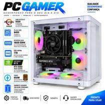PC Computador Gamer Ryzen 5 5500 B450 16gb DDR4 Ssd 1tb Rtx 5060 8gb - Option Soluções PC Computador Gamer Ryzen 5 5500 B450 16gb DDR4 Ssd 1tb Rtx 5060 8gb - Option Soluções