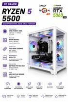 PC Computador Gamer Ryzen 5 5500 B450 16gb DDR4 Ssd 1tb Rtx 5060 8gb