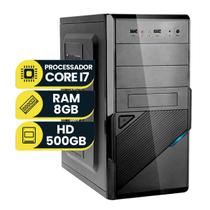 Pc Computador Intel Core I7 2ª Geração, 8gb Ram, Hd 500gb