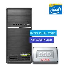 PC Computador Intel Dual Core 4GB SSD 120GB - MktPc