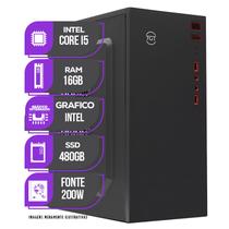 PC Computador Mancer, Intel Core I5 4ª Geração, 16GB DE RAM, SSD 480GB