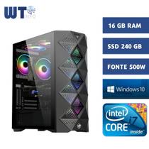 Pc Cpu Computador Gamer Intel I7 6700 6ª Geração 4.2 Ghz + 32 Gb + Ssd 480 gb + Wi-Fi e Bluetooth - WTINFO