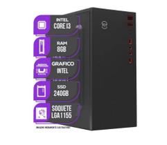 PC CPU Computador Intel Core i3, 8GB DE Memoria ram, SSD 240GB - Windows 10