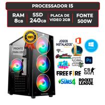 Pc Cpu Gamer Core I5 3.6ghz 8gb Ssd 240gb 500wts Nvidia 2GB