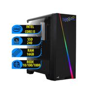 PC CPU Gamer, Intel Core I5, 16GB De Memória Ram, SSD 240GB