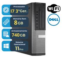 Pc Dell Optiplex 7010 I7 3ªger 8gb Ssd 240gb Hdd 500gb Wifi alta performance home office