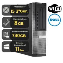 Pc Dell Optiplex I5 3ªger 8gb Ssd 240gb Hdd 500gb Wifi
