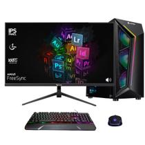 PC Designer i5 6ª, GTX 1050Ti, 16GB, SSD 480GB, Monitor IPS 23” 100Hz, Wi-Fi Incluso