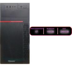 Pc Desktop Computador Intel I7 16gb Ssd 240 Escritorio