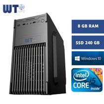 PC Desktop Cpu Computador Intel core i5 + placa B75 1155 + 8 GB ddr3 + Ssd 240 Gb - WTINFOEQUIPAMENTOS