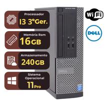 PC Desktop Dell OptiPlex i3 3Ger 16GB RAM SSD 240GB HD Windows 11 Pro Office Rápido PC Desktop Dell OptiPlex i3 3Ger 16GB RAM SSD 240GB HD Windows 11 Pro Office Rápido