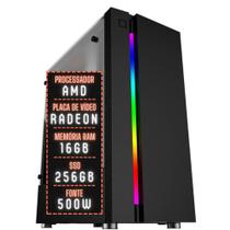 PC Gamer 3green Expert Processador AMD com 10 núcleos 16GB RAM Placa de vídeo Radeon SSD 256GB Fonte 500W 3GE-003