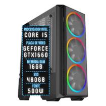 PC Gamer 3green Join Intel Core i5 16GB RAM Placa de vídeo Geforce GTX 1660 Ti 6GB SSD 480GB Fonte 500W 3GJ-016
