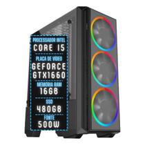 PC Gamer 3green Join Intel Core i5 16GB RAM Placa de vídeo Geforce GTX 1660 Ti 6GB SSD 480GB Fonte 500W 3GJ-016 PC Gamer 3green Join Intel Core i5 16GB RAM Placa de vídeo Geforce GTX 1660 Ti 6GB SSD 480GB Fonte 500W 3GJ-016
