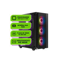 PC Gamer Alligator Shop AMD Ryzen 5 4500, Radeon RX 580 8GB, Memoria 16GB DDR4, SSD 480GB