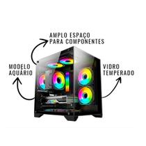 PC Gamer Alligator Shop AMD Ryzen 5 5600, Geforce RTX 3060 12GB, Memória 16GB DDR4, SSD 480GB