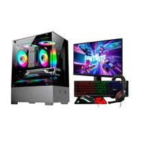 PC Gamer Alligator Shop AMD Ryzen, Memoria RAM 16GB DDR4, SSD 480GB, Placa de Video 2GB, Monitor HDMI, Kit Gamer