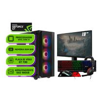 PC Gamer Alligator Shop Intel Core i5 3470, GeForce GT 730 4GB, Memoria 8GB DDR3, SSD 480GB, Monitor 19 Polegadas