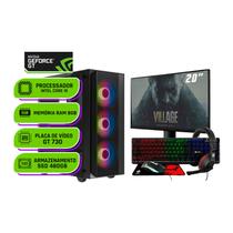 PC Gamer Alligator Shop Intel Core i5 3470, GeForce GT 730 4GB, Memoria 8GB DDR3, SSD 480GB, Monitor 20 Polegadas
