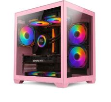 PC Gamer Alligator Shop Rosa Pink Feminino Intel Core i5 3470, GeForce GT 730 4GB, Memoria 16GB DDR3, SSD 240GB