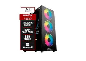 PC Gamer AMD Ryzen 5 5600G / Memória 16GB DDR4 / SSD 240GB - Alligator Gaming