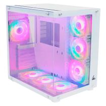 Pc gamer amd ryzen 5 5600gt 16gb 3200mhz (radeon vega 7) ssd 480gb m.2, 500w 80 plus, gabinete c/ 10 fans argb + controladora, neologic - nli87548