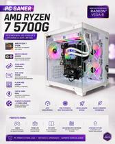 Pc Gamer Aquario AMD Ryzen 7 5700g, Placa mãe B550M, 32gb DDR4, SSD Nvme 500gb, Water Cooler 240mm, Video Integrado Amd Vega 8