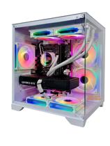 PC Gamer Aquario Preto ou Branco Ryzen 7 5700X Radeon RX 7600 8GB 16GB RAM SSD NVMe 1TB Water Cooler Windows 11 Pro