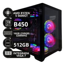 Pc Gamer Aquario Ryzen 5 Nvme 512gb 16gb 3200mh Water Cooler