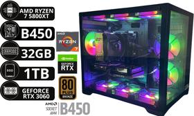 Pc Gamer Aquario Ryzen 7 5800XT Nvme 1tb 32gb Ddr4 Rtx 3060 12gb