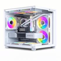 PC Gamer ARVEX Aquario Branco AMD Ryzen 5 5500 Radeon RX 6600 8GB Memória 16GB DDR4 SSD 480GB Fonte 500w 80 Plus