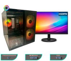 Pc Gamer Barato Intel I7 Completo 16gb Ram Ssd 1tb Monitor