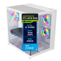Pc Gamer Bluepc Intel I5 12400f 16gb Rtx 4070 12gb Ssd 480gb Gab Branco - Fonte 650w